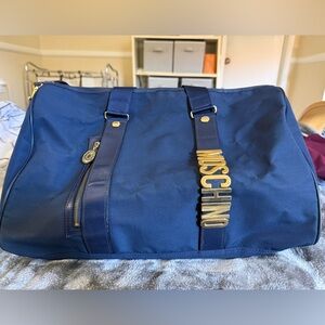 Vintage MOSCHINO Navy Duffel Bag